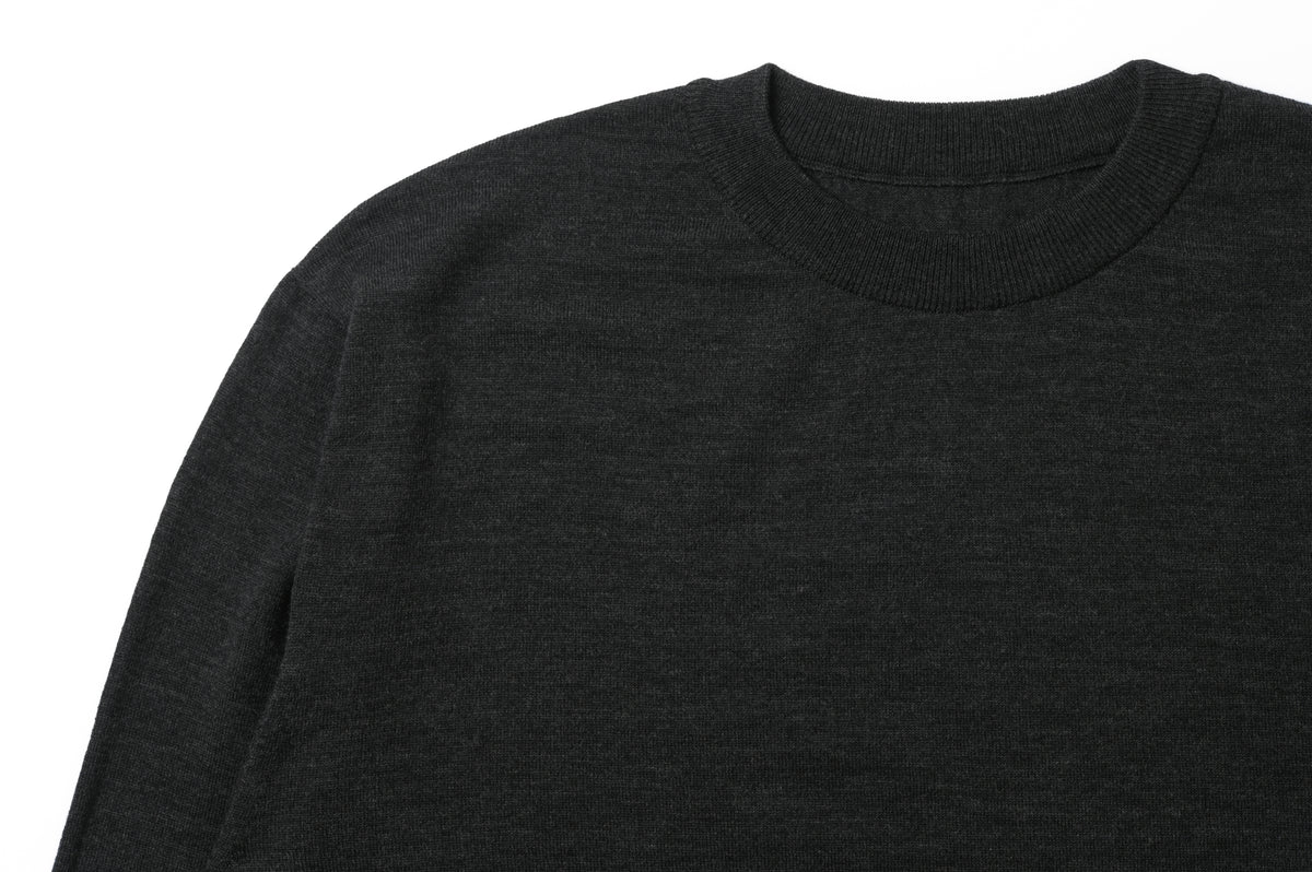 Merino Wool Tee Charcoal Gray [メリノウールT チャコールグレー